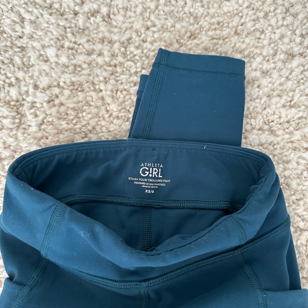 Athleta Girl Deep Blue Leggings